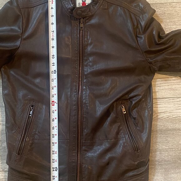 Diesel Leather Motorcycle Brown Jacket Size M. Soft Leather. Great Condition! - Picture 5 of 12